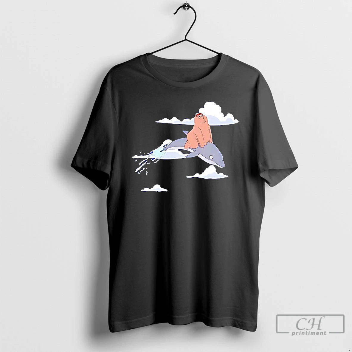 Classic Peter Griffin Riding Dolphin Family Guy T-Shirts, Hoodie, Sweatshirt | InkRitualCo.com