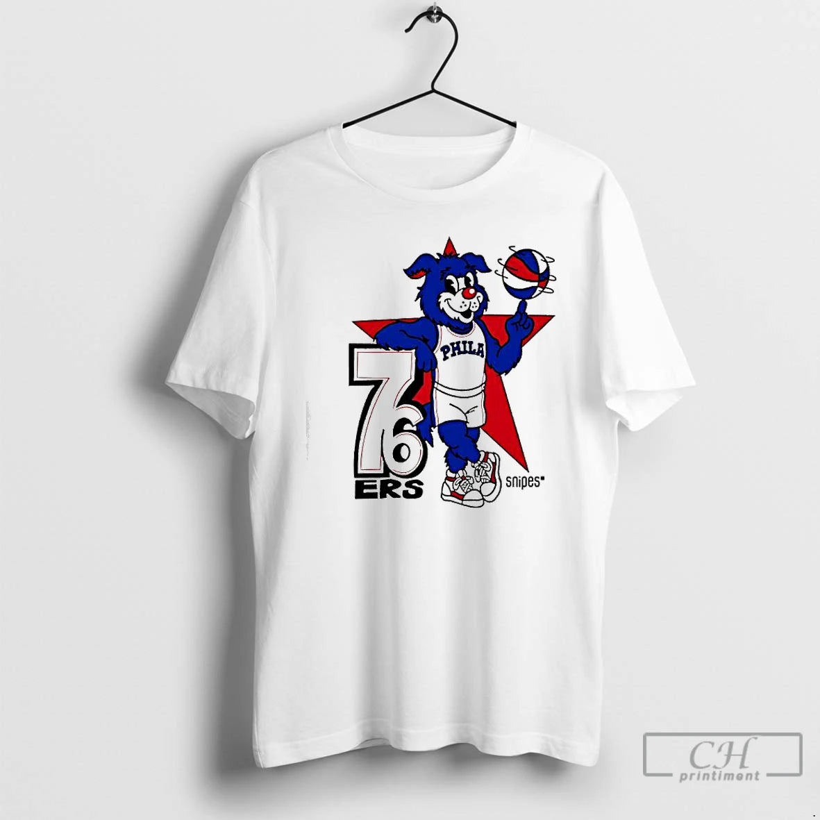Classic Philadelphia 76ers Snipes Franklin The Dog Mascot T-Shirts, Hoodie, Sweatshirt | InkRitualCo.com