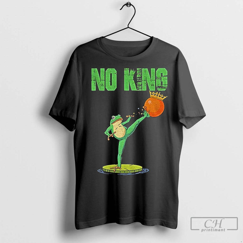 Classic Portland Frog Kick Out Orange Protest No Kings T-Shirts, Hoodie, Sweatshirt | InkRitualCo.com