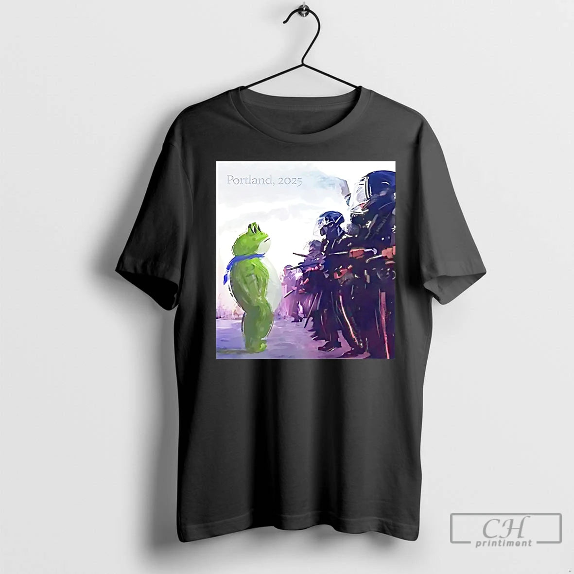 Classic Portland Frog Protest 2025 Anti Trump Art T-Shirts, Hoodie, Sweatshirt | InkRitualCo.com