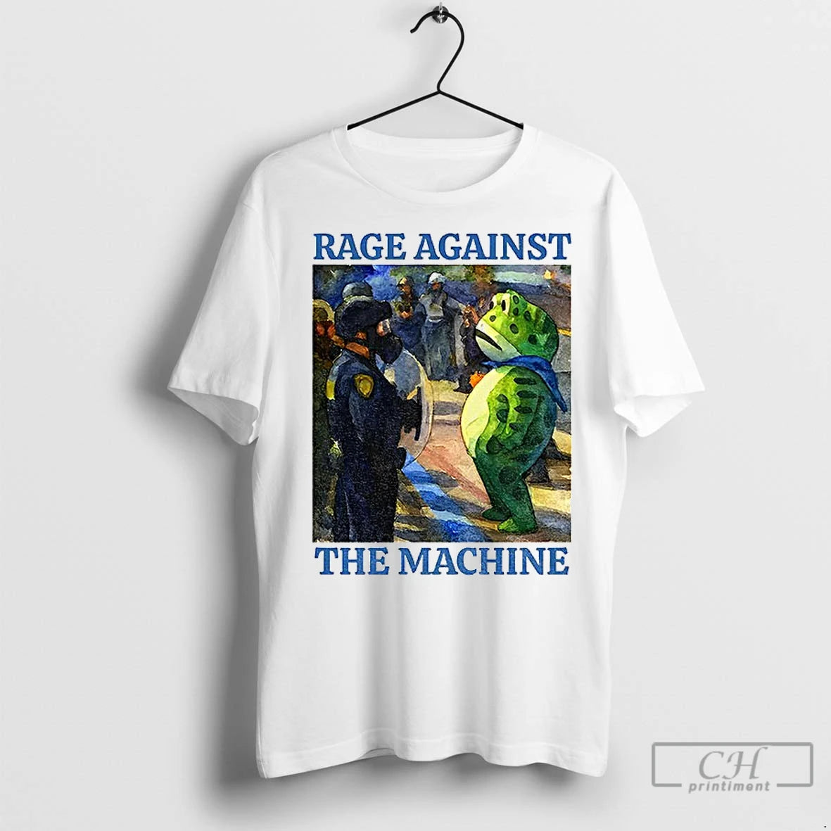Classic Portland Frog Protest Rage Against The Machine Paint T-Shirts, Hoodie, Sweatshirt | InkRitualCo.com