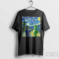 Classic Portland Frog Starry Night Van Gogh Long Sleve T-Shirts, Hoodie, Sweatshirt | InkRitualCo.com