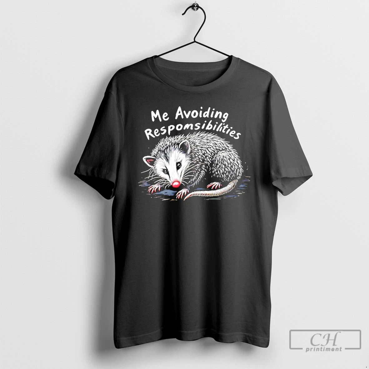 Classic Possum Me Avoiding Responsibilities T-Shirts, Hoodie, Sweatshirt | InkRitualCo.com