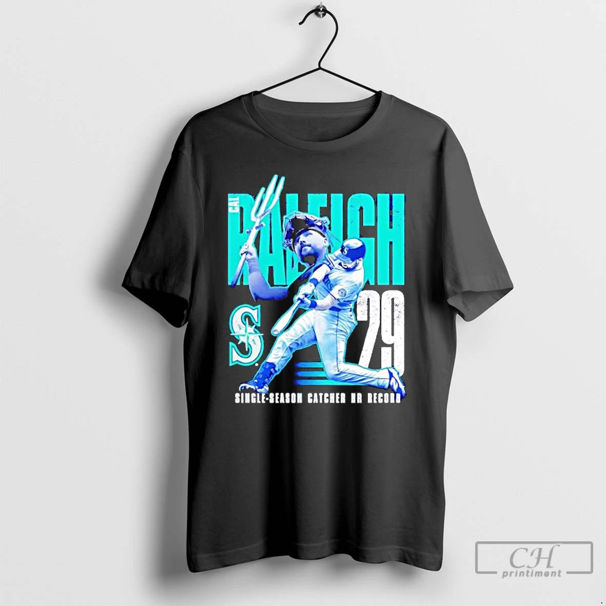 Classic Postseason Cal Raleigh Seattle Mariners Catcher Home Run Record T Shirts Hoodie, Sweatshirt | InkRitualCo.com