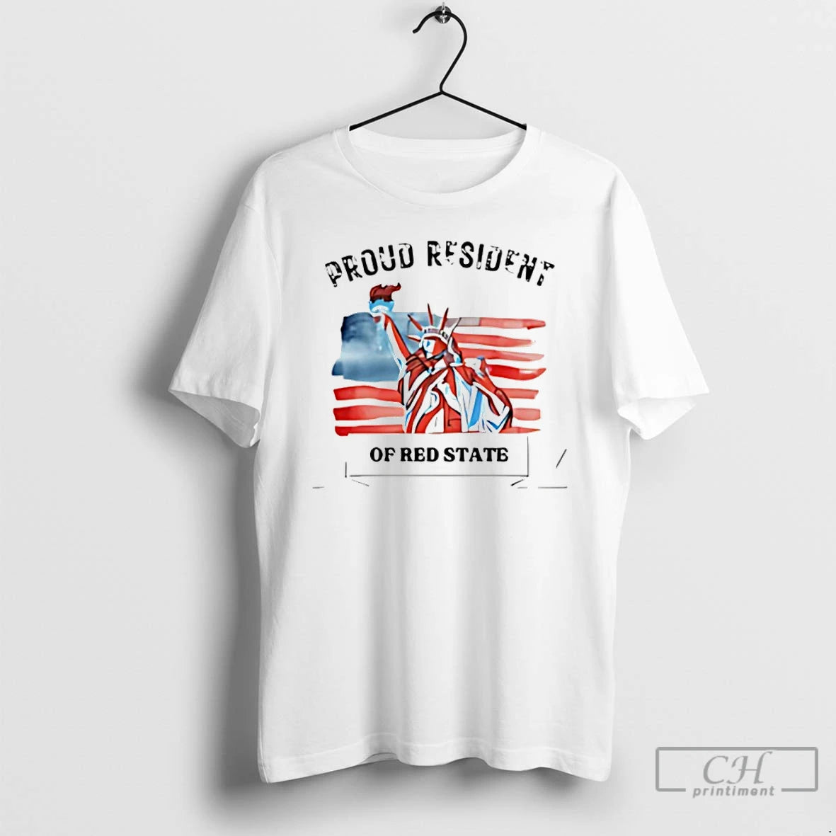 Classic Proud Resident Of Red State Statue Of Liberty T-Shirts, Hoodie, Sweatshirt | InkRitualCo.com