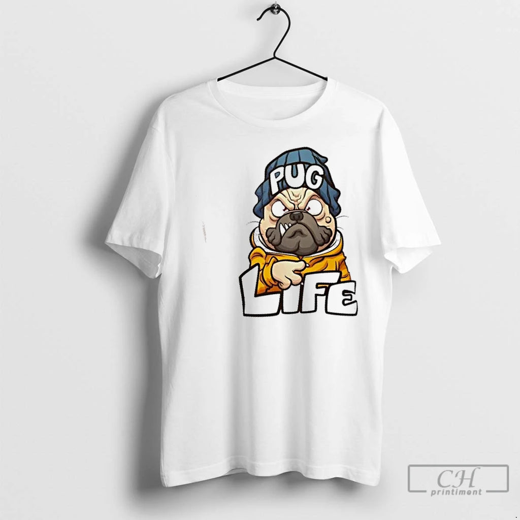 Classic Pug Life Gangsta Dog Cartoon T-Shirts, Hoodie, Sweatshirt | InkRitualCo.com