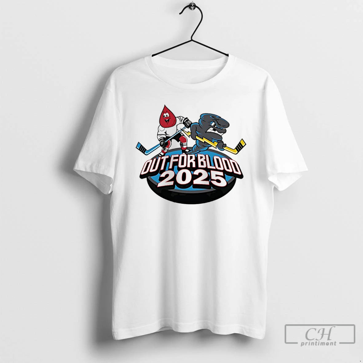 Classic Quad City Storm Hockey Out For Blood 2025 Mascot T-Shirts, Hoodie, Sweatshirt | InkRitualCo.com