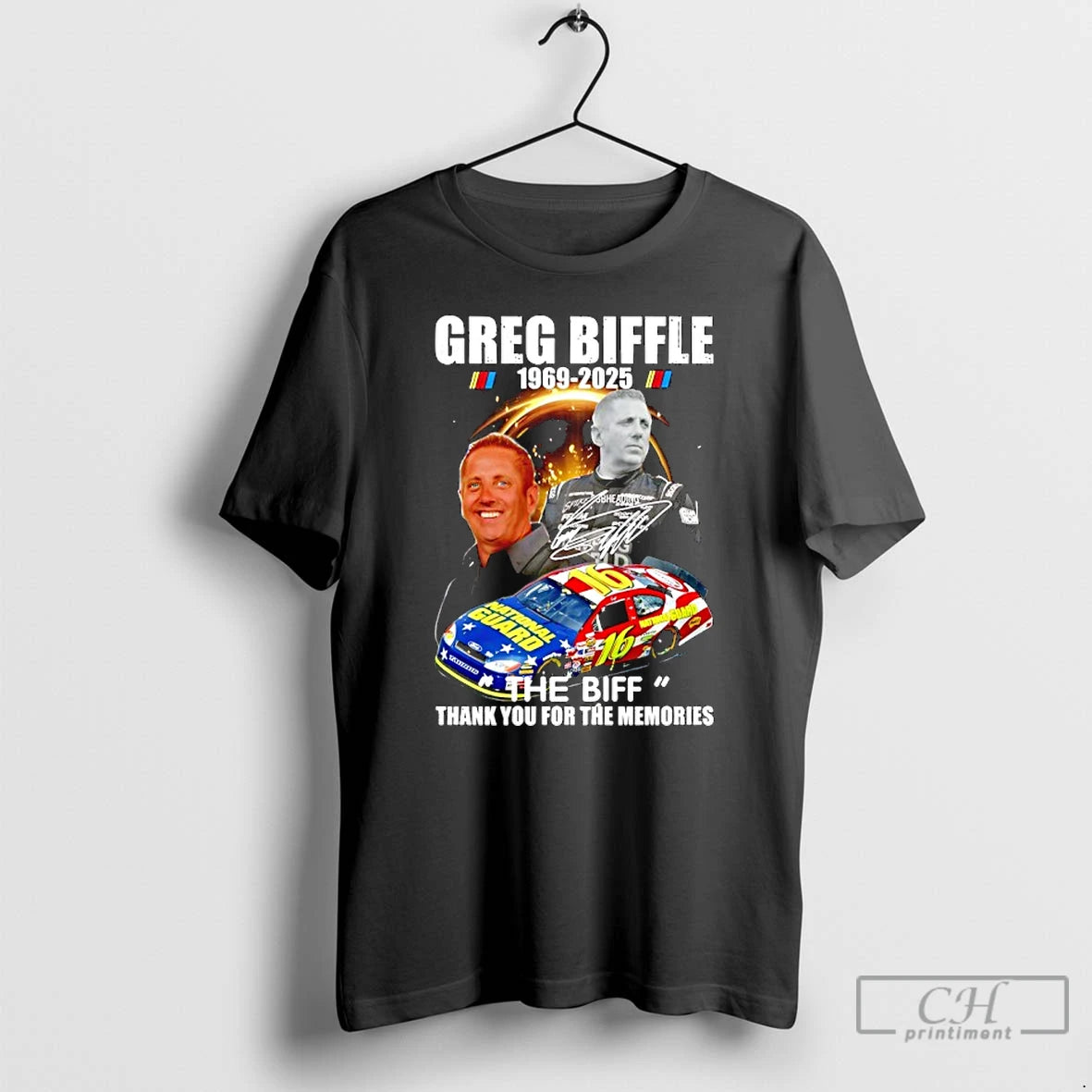 Classic R I P Greg Biffle 1969 2025 Thank You For The Memories Signature T-Shirts, Hoodie, Sweatshirt | InkRitualCo.com