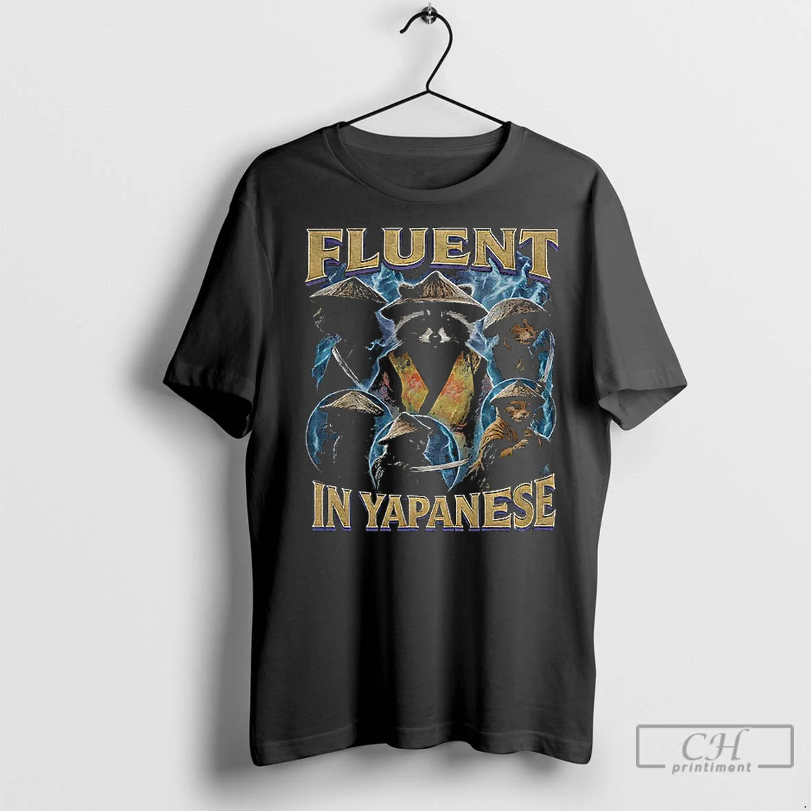 Classic Raccoon Fluent In Yapanese Graphic Meme T-Shirts, Hoodie, Sweatshirt | InkRitualCo.com