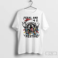 Classic Raccoon Santa Feral And Festive Christmas Light T-Shirts, Hoodie, Sweatshirt | InkRitualCo.com