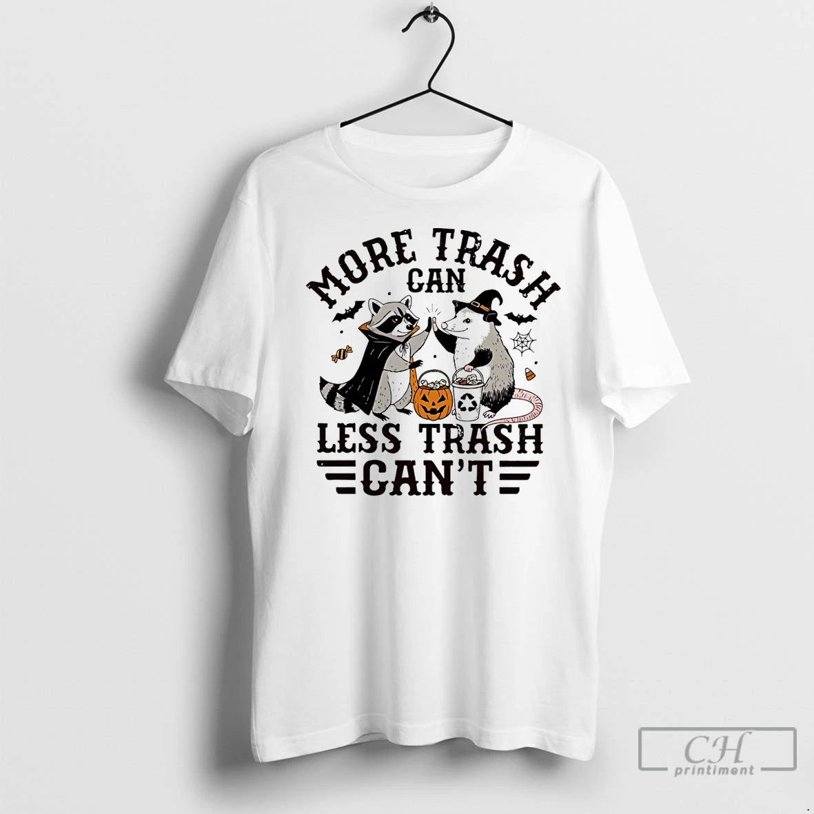 Classic Raccoon And Opossum More Trash Can Less Trash Cant Halloween T-Shirts, Hoodie, Sweatshirt | InkRitualCo.com