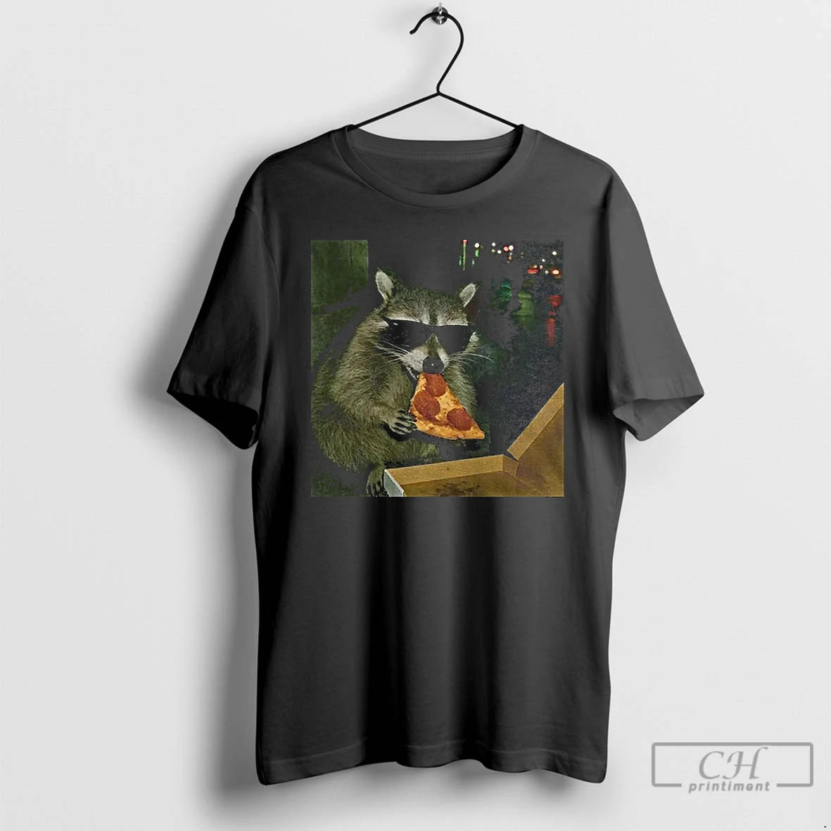Classic Raccoon Eating Pizza Funny Meme T-Shirts, Hoodie, Sweatshirt | InkRitualCo.com