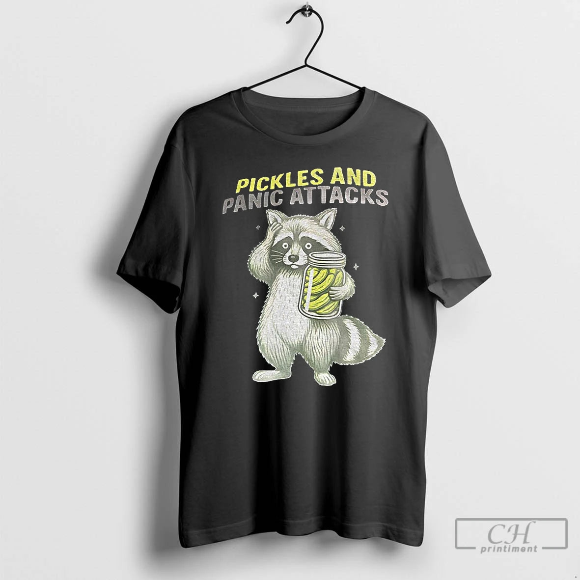 Classic Raccoon Pickles And Panic Attacks Vintage T-Shirts, Hoodie, Sweatshirt | InkRitualCo.com