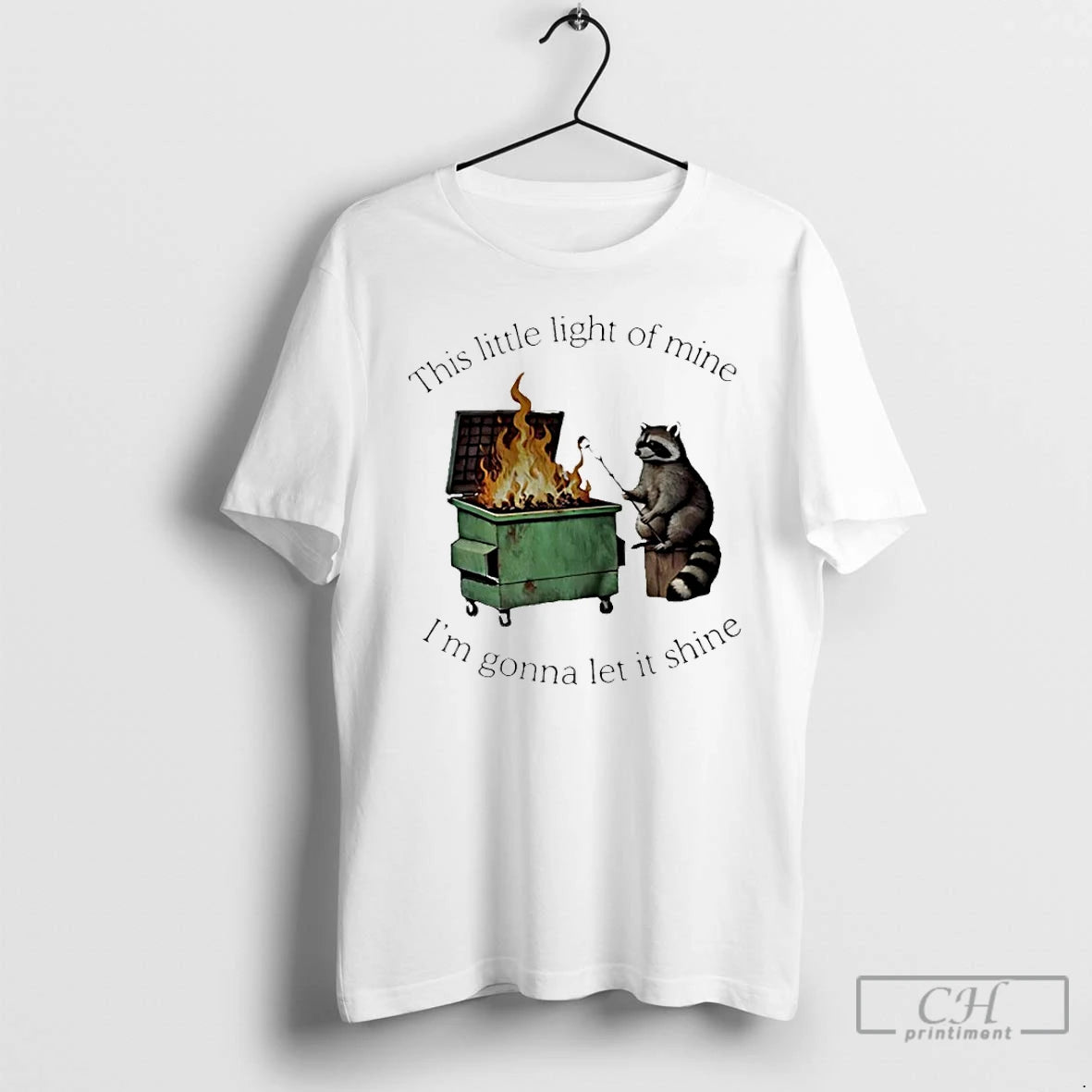 Classic Raccoon This Little Light Of Mine Im Gonna Let It Shine T Shirts Sweater Hoodie, Sweatshirt | InkRitualCo.com