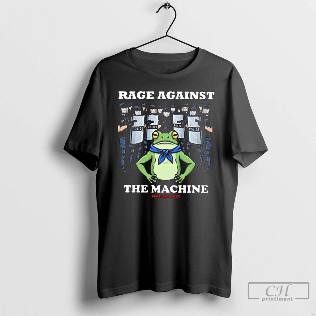 Classic Rage Against The Machine Frog Portland 2025 Protest Portland Frog Protest Long Sleve T-Shirts, Hoodie, Sweatshirt