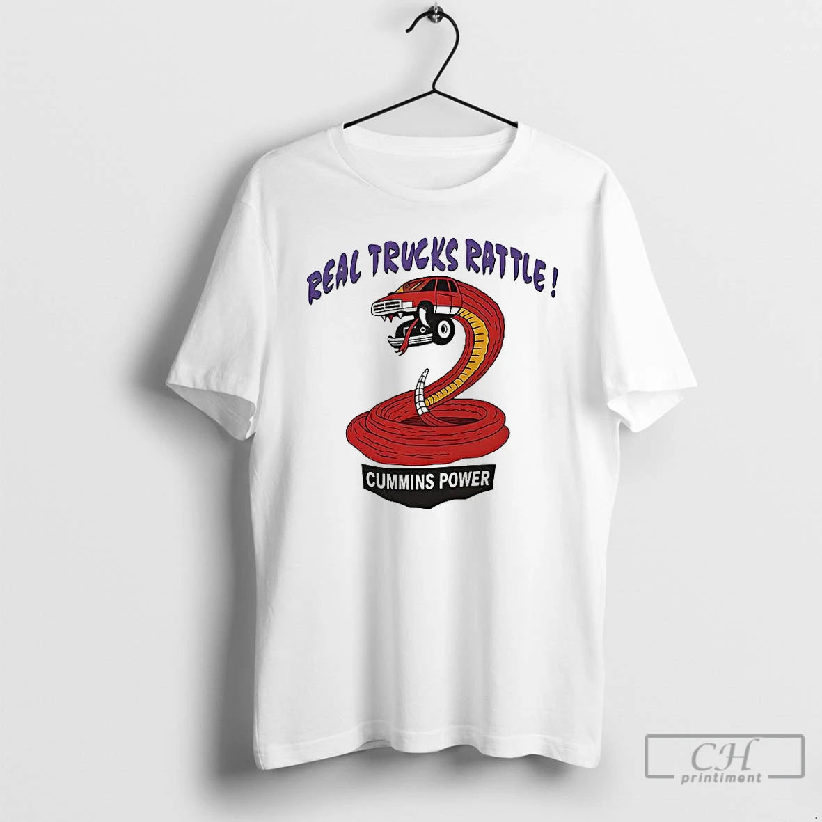 Classic Real Trucks Rattle Cummins Power Rattlesnake Truck T-Shirts, Hoodie, Sweatshirt | InkRitualCo.com