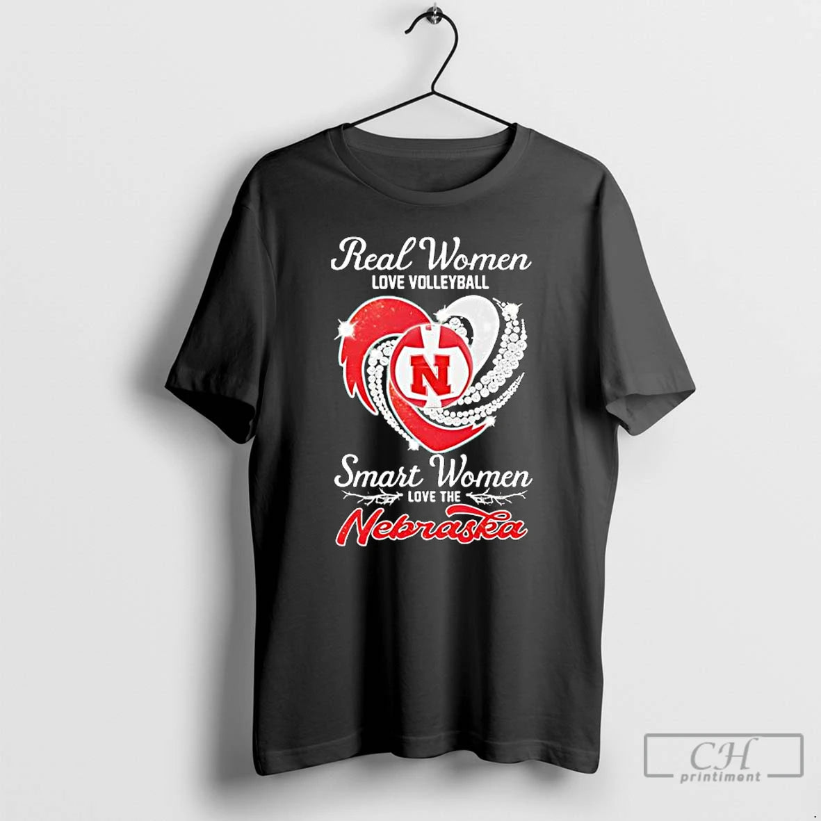 Classic Real Women Love Volleyball Smart Women Love The Nebraska T-Shirts, Hoodie, Sweatshirt | InkRitualCo.com