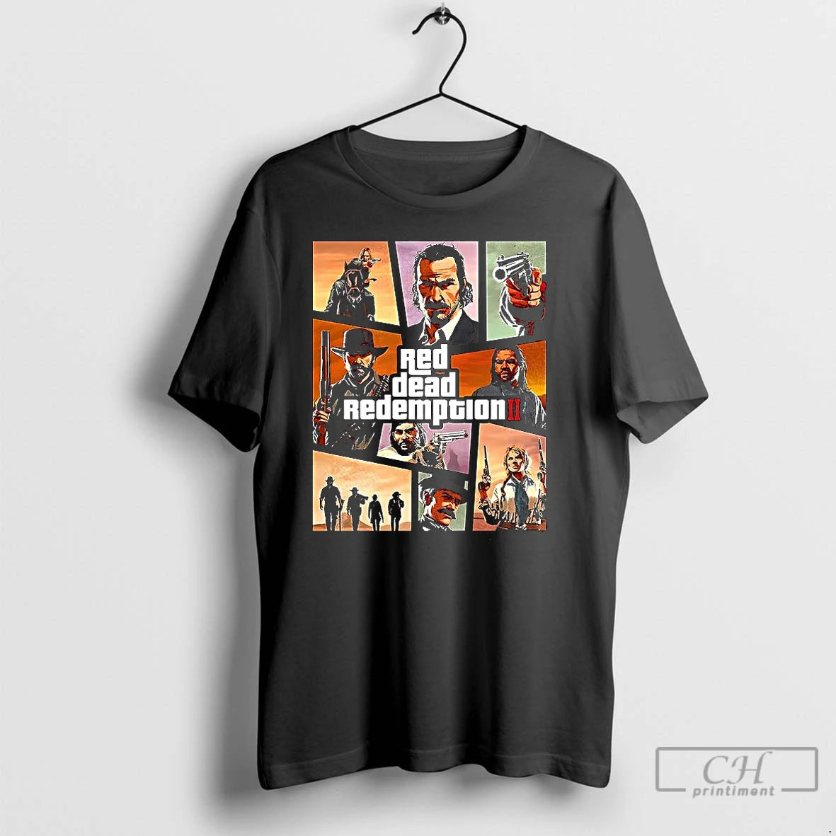 Classic Red Dead Redemption Ii Gaming Retro 90s Classic Gta Style T Shirts Hoodie, Sweatshirt | InkRitualCo.com