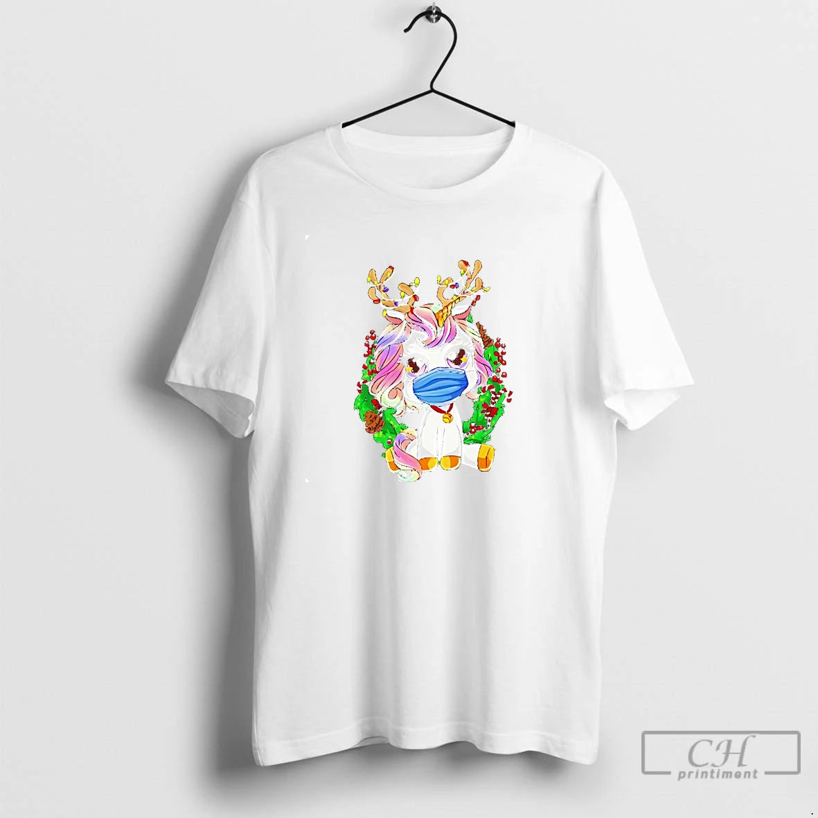 Classic Reindeer Unicorn Masked Holiday Cheer Christmas T Shirts Hoodie, Sweatshirt | InkRitualCo.com