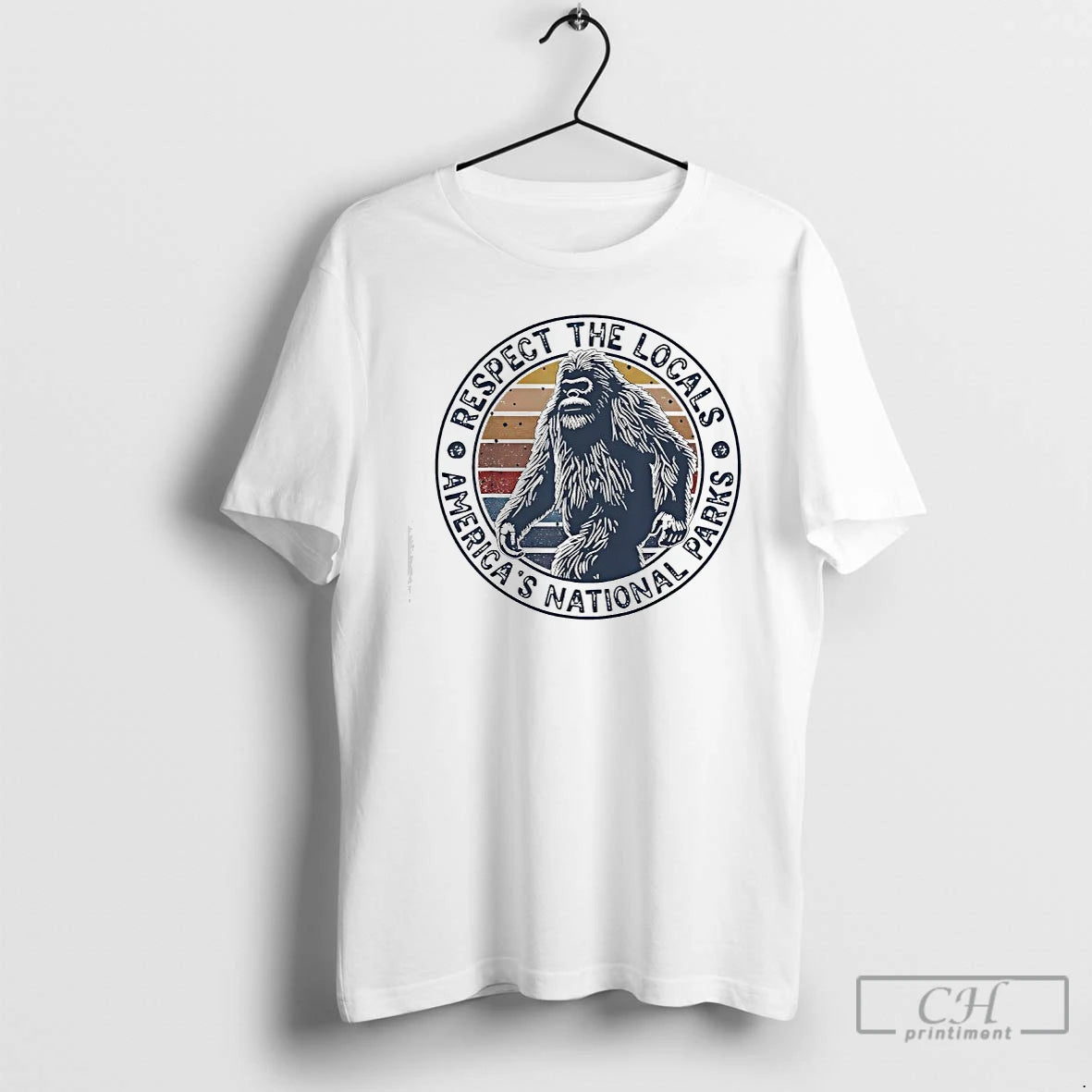 Classic Respect The Locals Americas National Parks Bigfoot Vintage T Shirts Hoodie, Sweatshirt | InkRitualCo.com