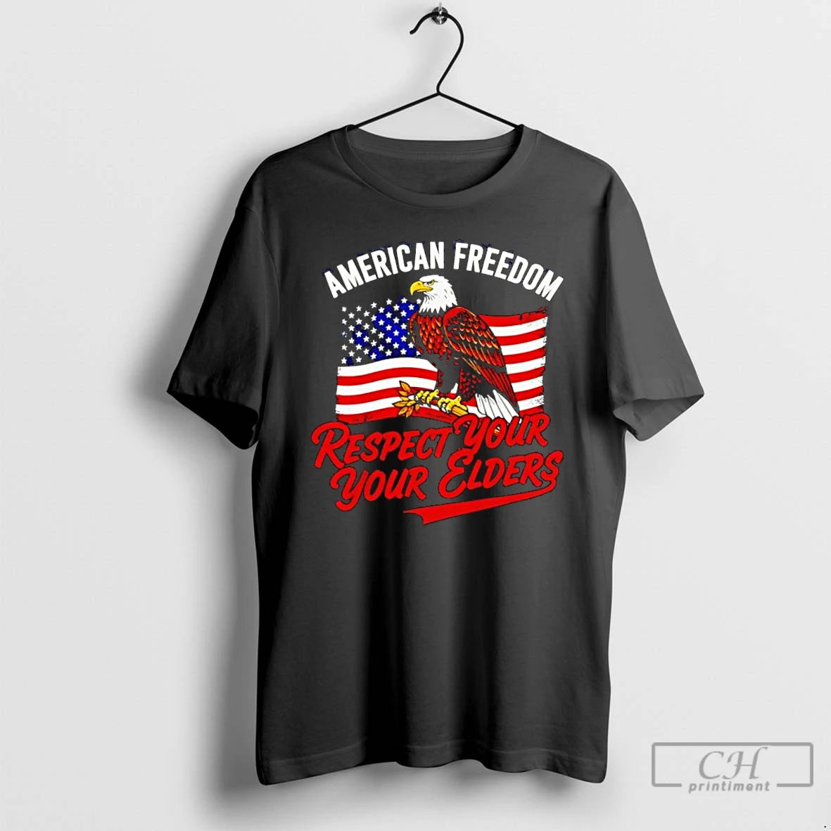 Classic Respect Your Elders American Freedom Patriotic Graphic T-Shirts, Hoodie, Sweatshirt | InkRitualCo.com