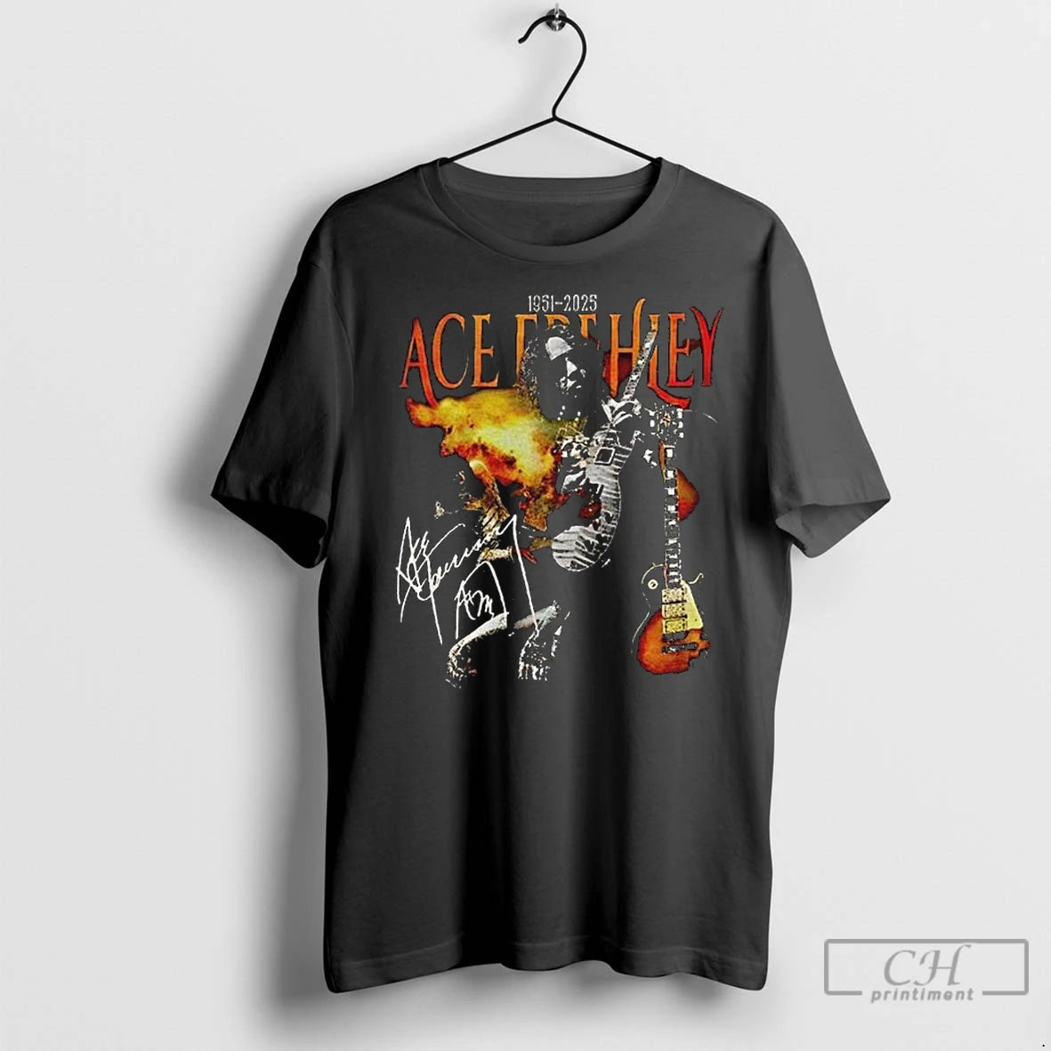 Classic Rest In Peace Ace Frehley The Spaceman 1951 2025 Signature Long Sleve T-Shirts, Hoodie, Sweatshirt | InkRitualCo.com