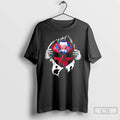 Classic Ripped From The Chest Skull Deep Philadelphia Phillies Till The Grave T Shirts Sweater Hoodie, Sweatshirt