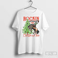 Classic Rockin Around The Christmas Tree Cowboy Country Retro T-Shirts, Hoodie, Sweatshirt | InkRitualCo.com