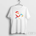 Classic Santa Claus On Unicorn Rainbow Sleigh Ride Christmas T Shirts Hoodie, Sweatshirt | InkRitualCo.com