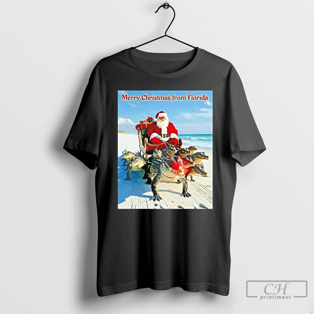 Classic Santa Merry Christmas From Florida T-Shirts, Hoodie, Sweatshirt | InkRitualCo.com