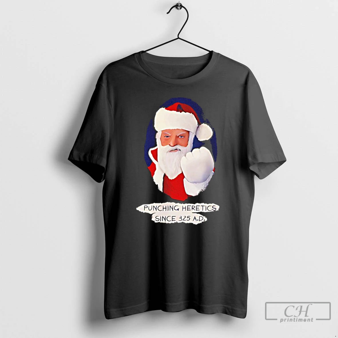 Classic Santa Punching Heretics Since 325 Ad Christmas T-Shirts, Hoodie, Sweatshirt | InkRitualCo.com