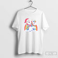 Classic Santa Riding Unicorn Rainbow Clouds Christmas T Shirts Hoodie, Sweatshirt | InkRitualCo.com