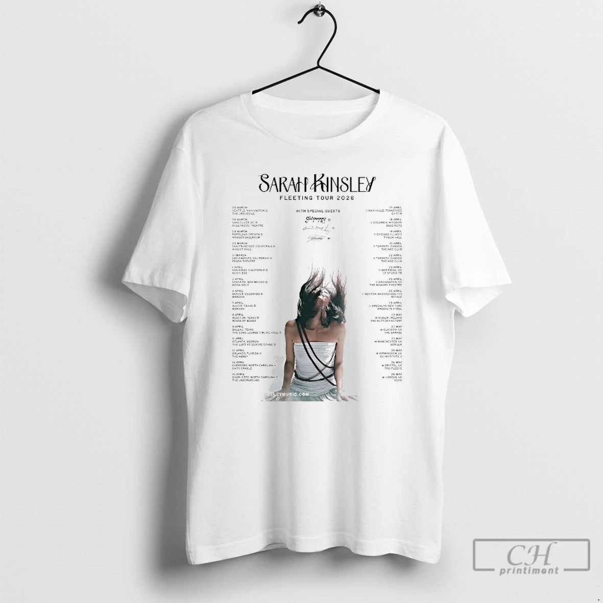 Classic Sarah Kinsley The Fleeting Tour 2026 Tour Dates T-Shirts, Hoodie, Sweatshirt | InkRitualCo.com