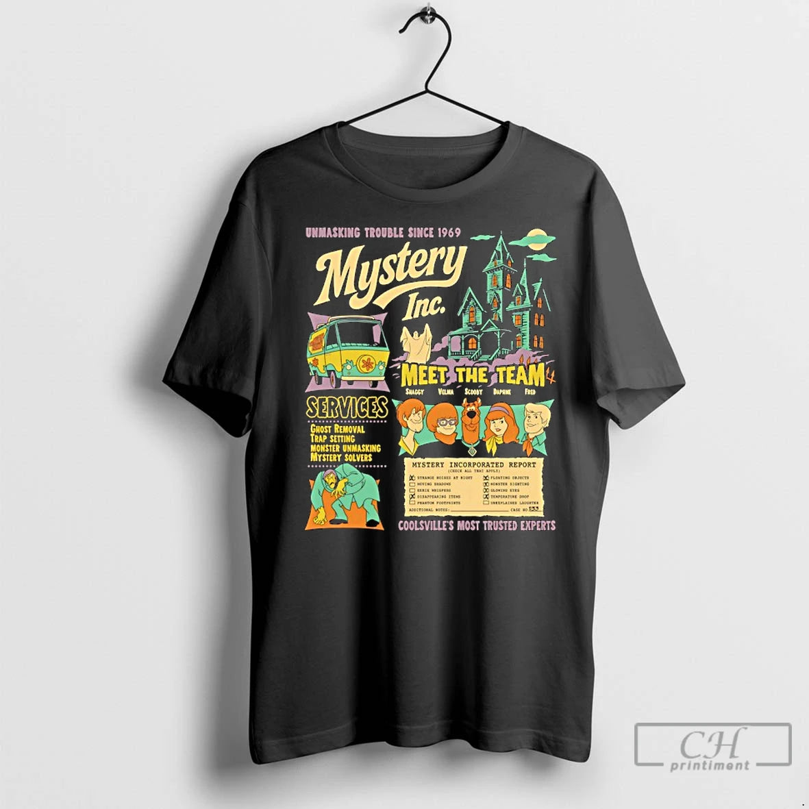 Classic Scooby Doo Where Are You Series Mystery Inc Team Unmasking Trouble Since 1969 T-Shirts, Hoodie, Sweatshirt