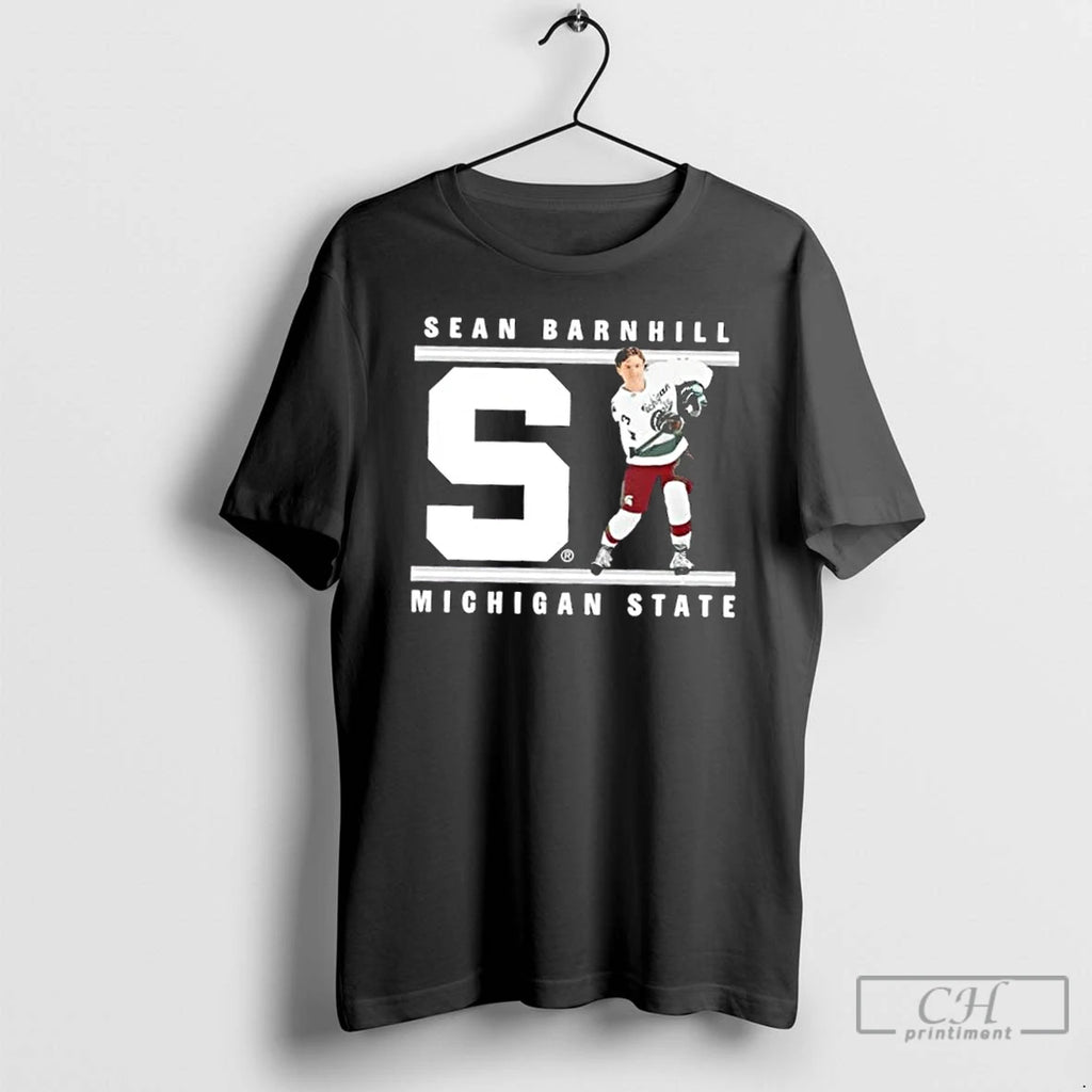 Classic Sean Barnhill Michigan State Forest Green Letter T-Shirts, Hoodie, Sweatshirt | InkRitualCo.com