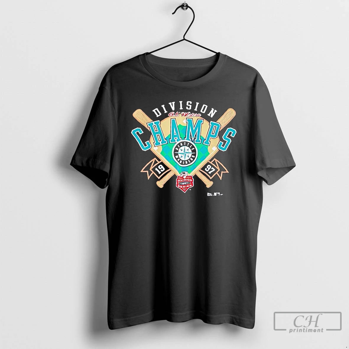 Classic Seattle Mariners 1997 Al Western Division Champions Logo T Shirts Hoodie, Sweatshirt | InkRitualCo.com