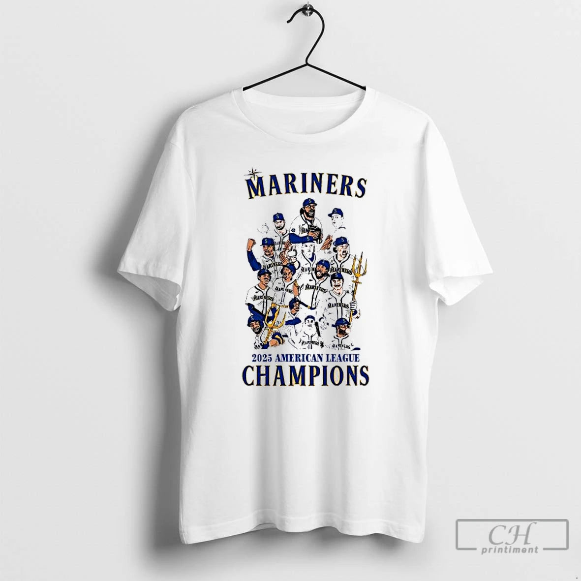 Classic Seattle Mariners 2025 American League Champions Caricature T Shirts Hoodie, Sweatshirt | InkRitualCo.com