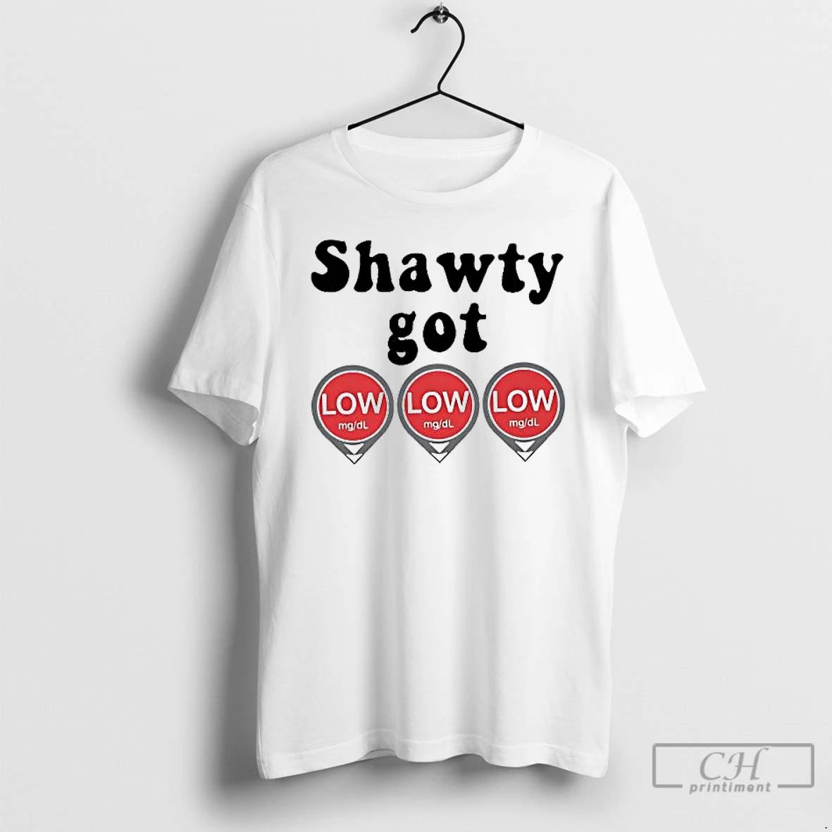Classic Shawty Got Low Diabetes T-Shirts, Hoodie, Sweatshirt | InkRitualCo.com