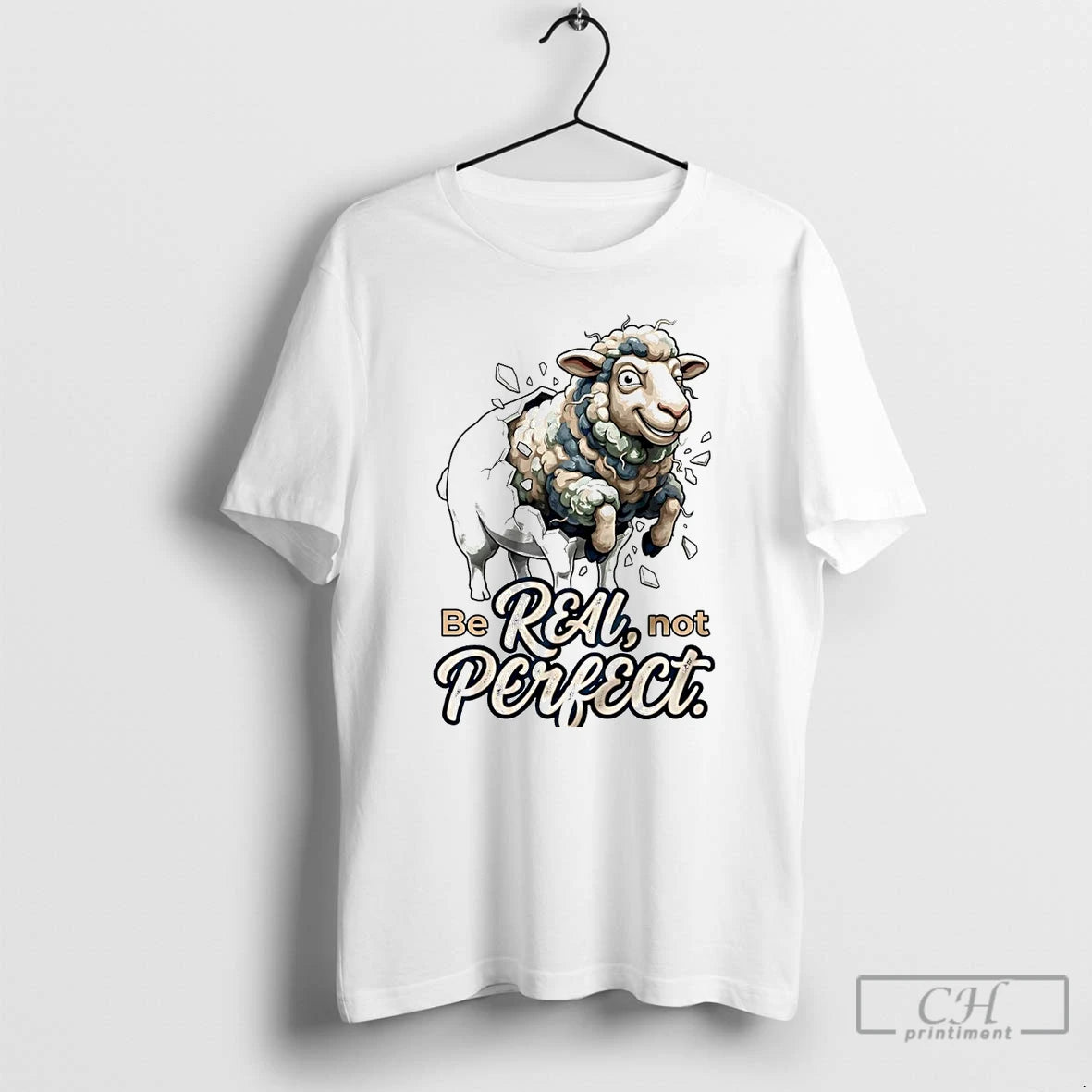 Classic Sheep Be Real Not Perfect T-Shirts, Hoodie, Sweatshirt | InkRitualCo.com