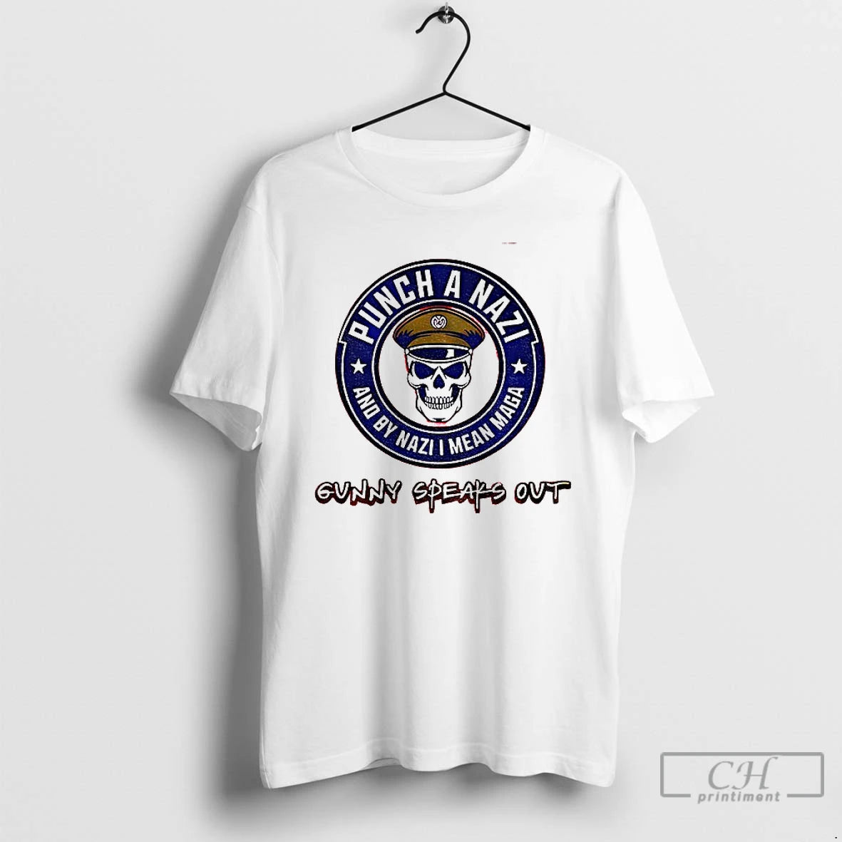Classic Skeleton Punch A Nazi And By Nazi I Mean Maga Gunny Speaks Out T-Shirts, Hoodie, Sweatshirt | InkRitualCo.com