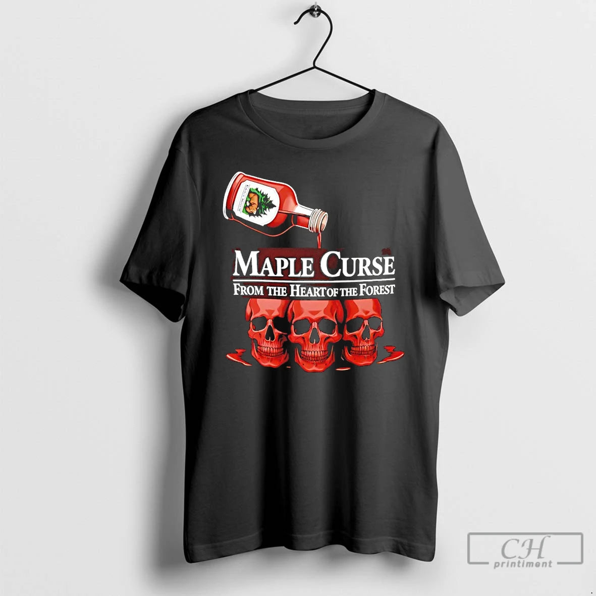 Classic Skulls Maple Curse From The Heart Of The Forest Graphic T-Shirts, Hoodie, Sweatshirt | InkRitualCo.com