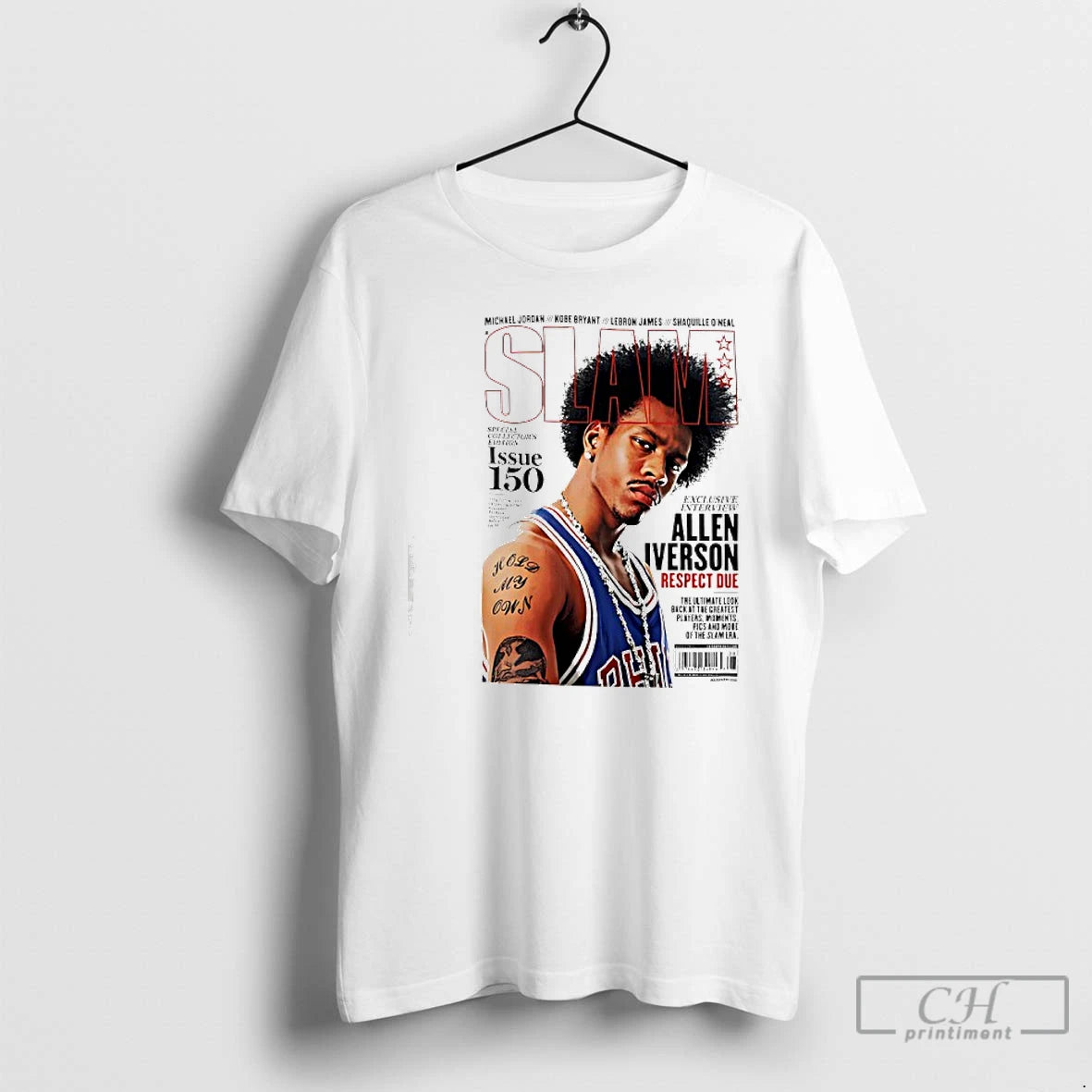 Classic Slam Philadelphia 76ers Allen Iverson Respect Due Issue 150 T-Shirts, Hoodie, Sweatshirt | InkRitualCo.com
