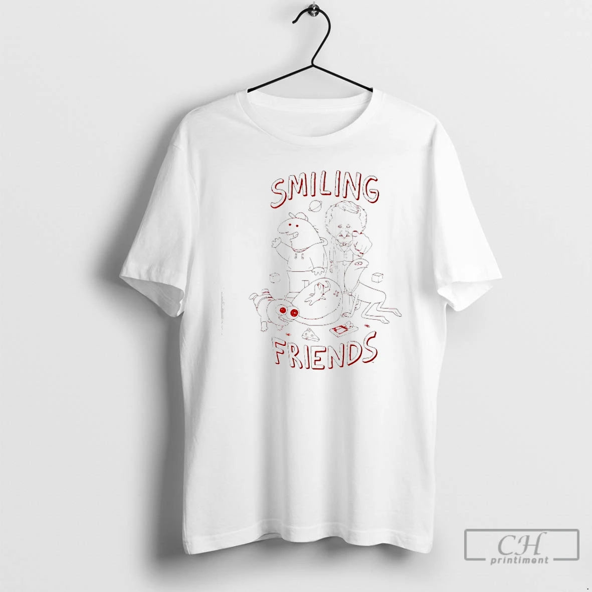 Classic Smiling Friends Group Line Characters T-Shirts, Hoodie, Sweatshirt | InkRitualCo.com