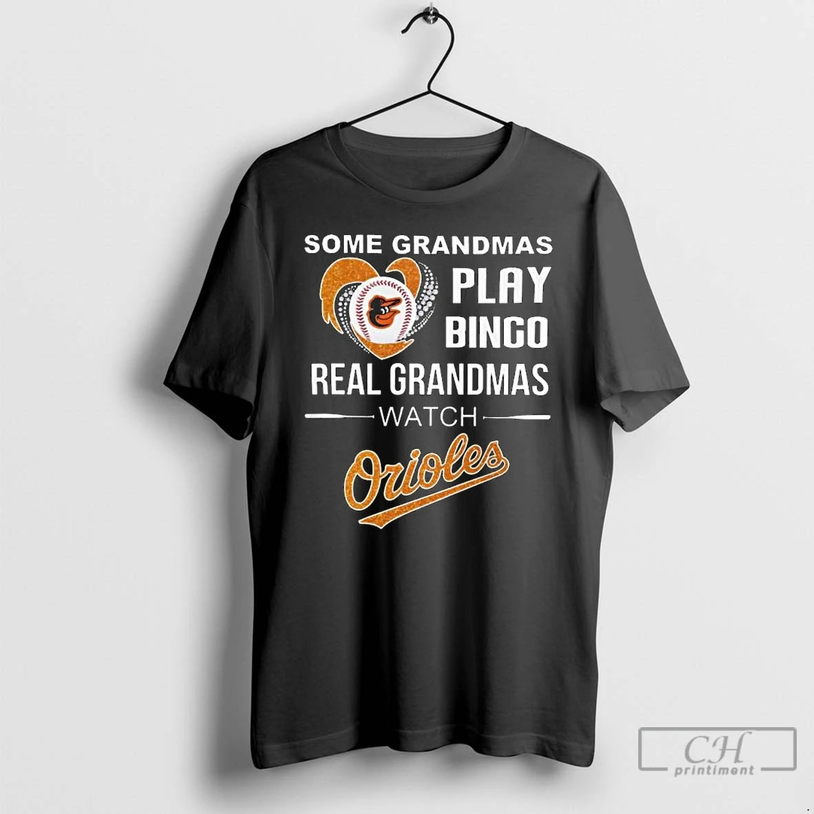 Classic Some Grandmas Play Bingo Real Grandmas Watch Baltimore Orioles 2025 Long Sleve T Shirts Hoodie, Sweatshirt