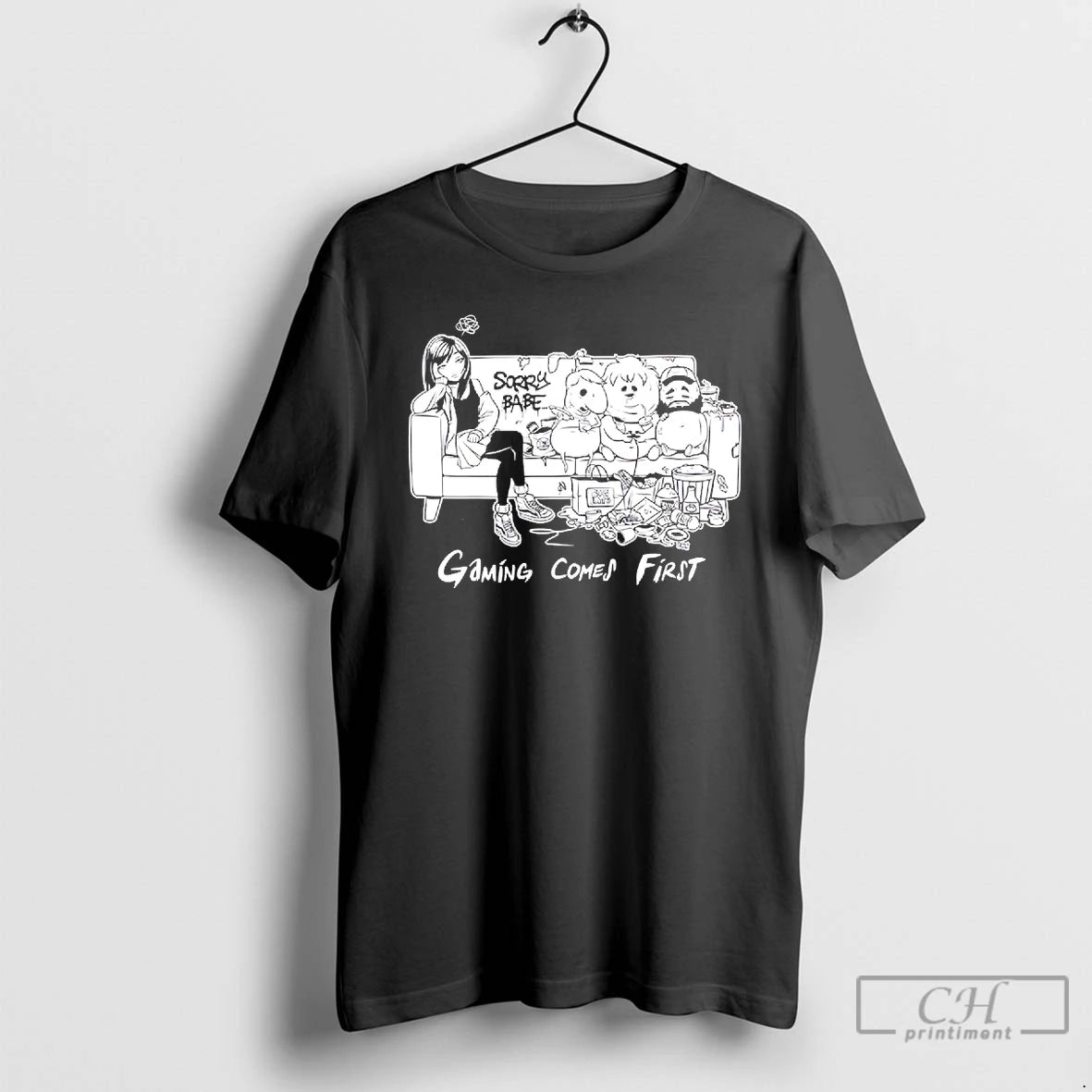 Classic Sorry Babe Gaming Comes First T-Shirts, Hoodie, Sweatshirt | InkRitualCo.com
