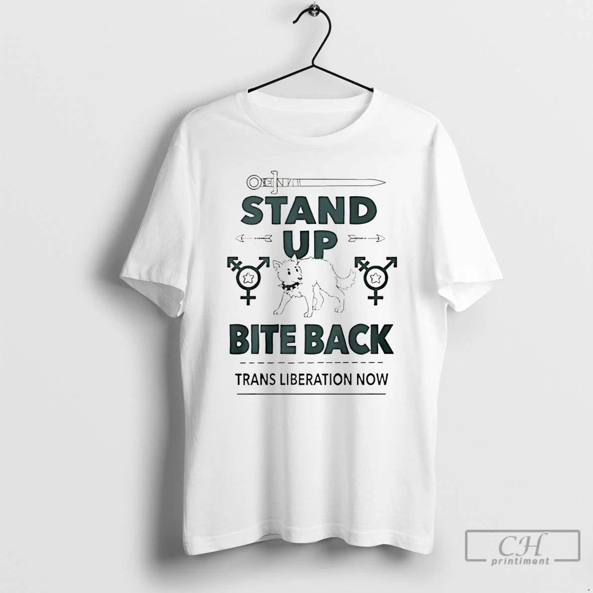 Classic Stand Up Bite Back Trans Liberation Now T Shirts Hoodie, Sweatshirt | InkRitualCo.com