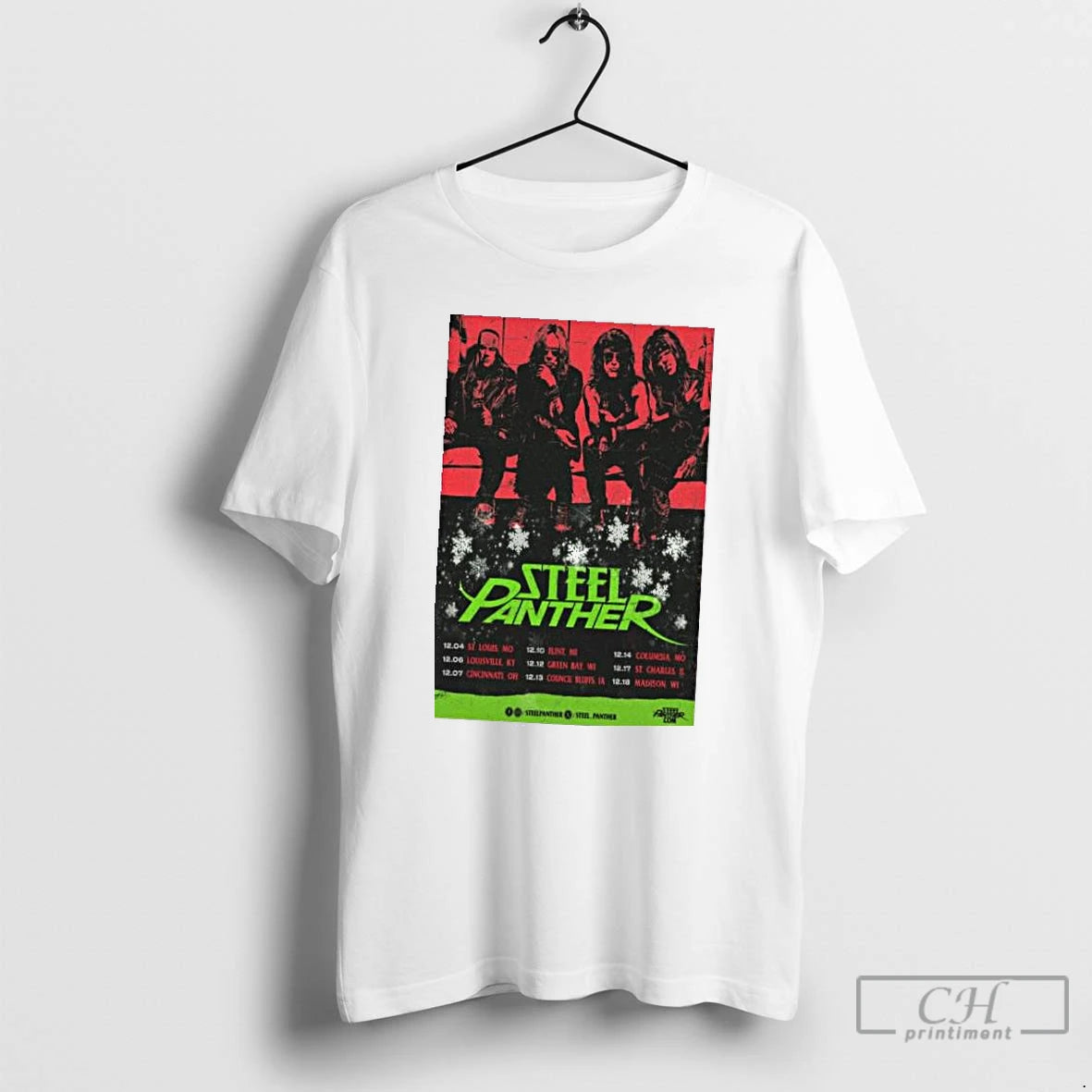 Classic Steel Panther December Shows 2025 T Shirts Hoodie, Sweatshirt | InkRitualCo.com