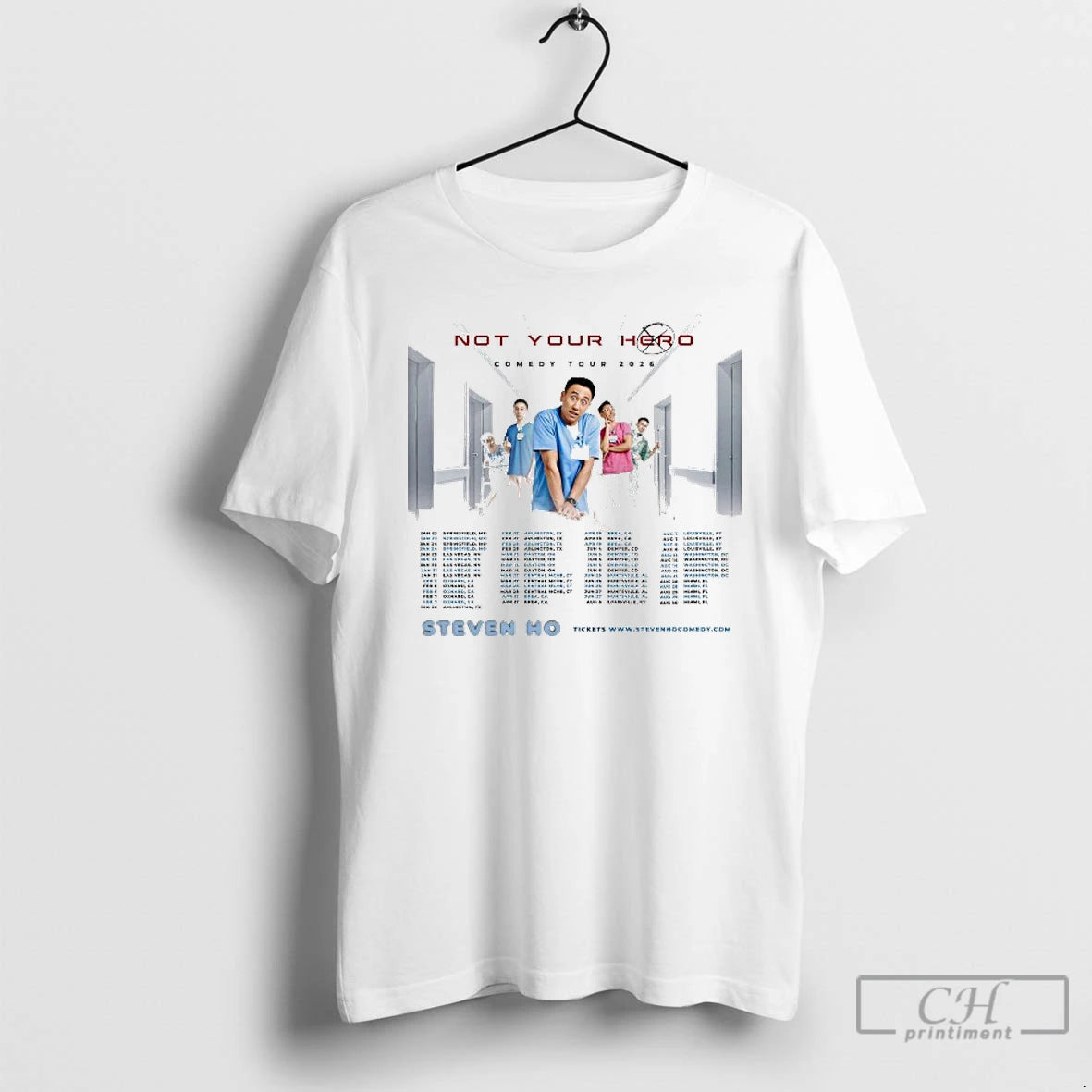Classic Steven Ho The Not Your Hero Comedy Tour 2026 T-Shirts, Hoodie, Sweatshirt | InkRitualCo.com