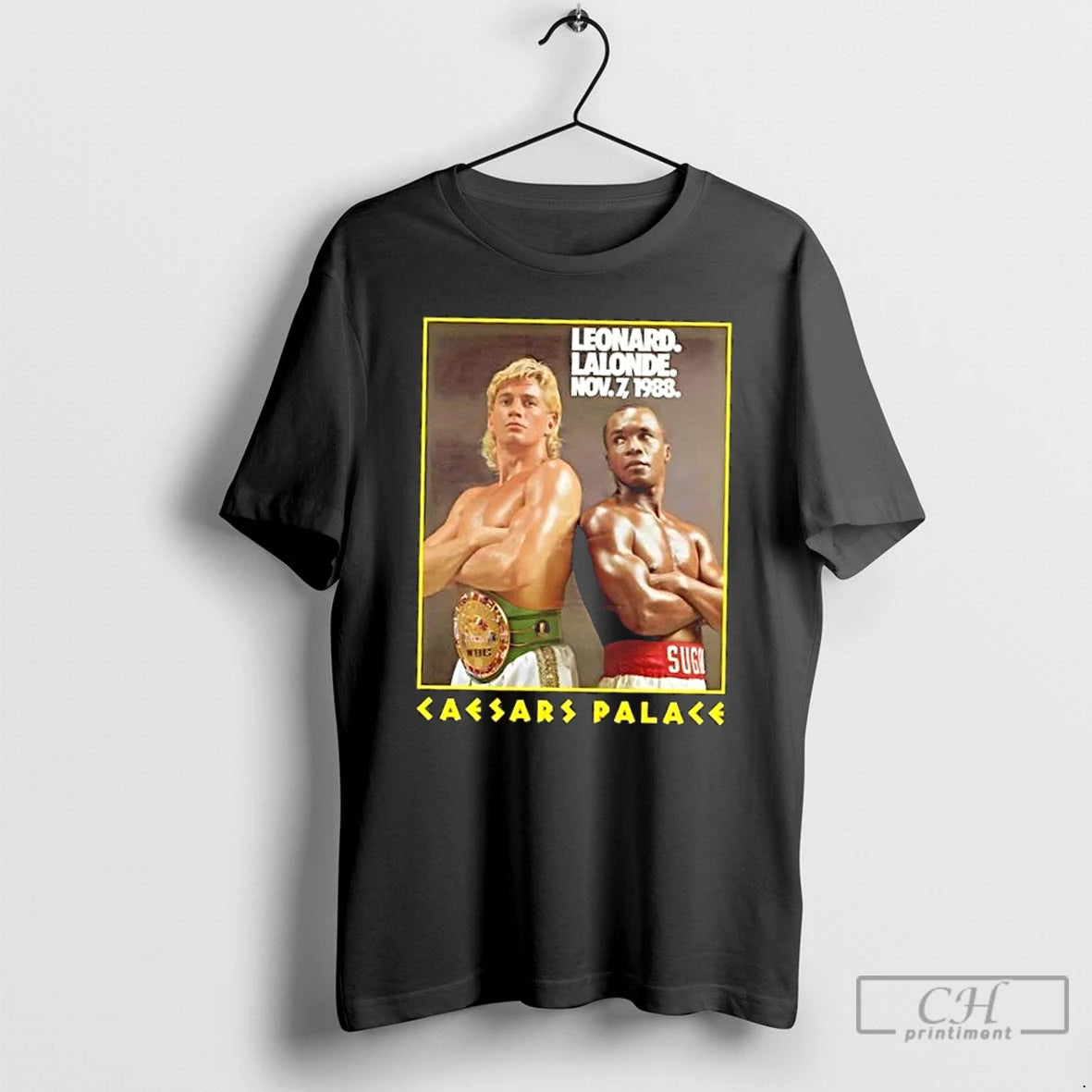 Classic Sugar Ray Leonard Lalonde Nov 7 1988 Caesars Palace T-Shirts, Hoodie, Sweatshirt | InkRitualCo.com