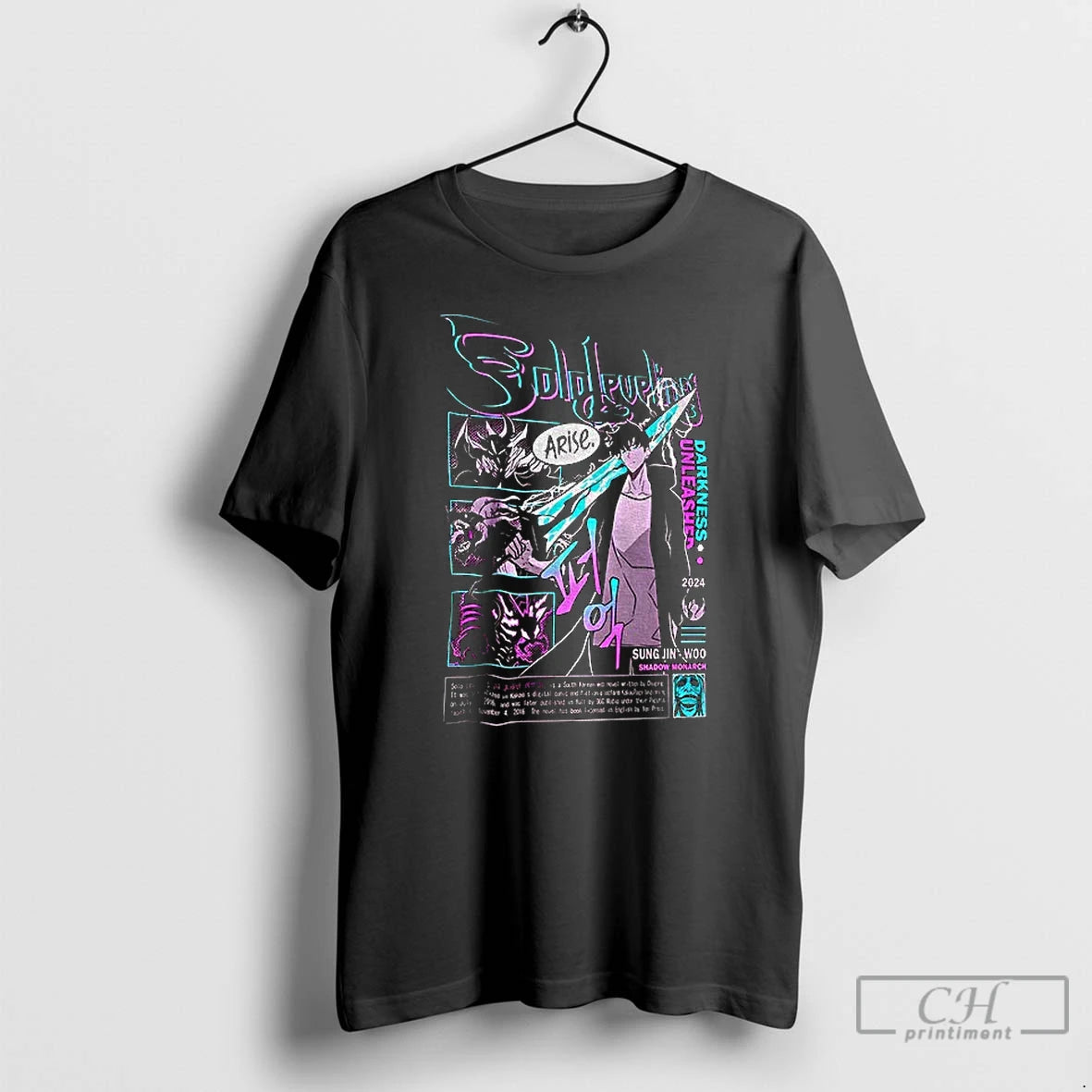 Classic Sung Jin Woo Arise Anime Darkness Unleashed T-Shirts, Hoodie, Sweatshirt | InkRitualCo.com